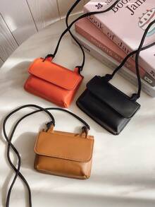 1pc Kids Coin Purse, Mini Card Holder, Retro Design, Can Also Be Worn As A Crossbody Mini Bag, Children Handbag - Mini Card Pack - View 1