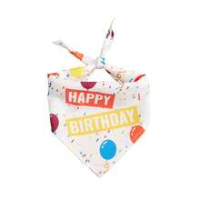 Dog Birthday Bandana Scarf, Happy Birthday Boy Girl Dog Neckerchief, Pet Birthday Party Costume Accessories - Multicolor - View 12