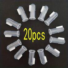 20支/10支/5支/1支装宠物指套牙刷，宠物牙齿清洁刷，宠物牙齿清洁工具，硅胶牙刷，幼犬幼猫指套牙刷，小型宠物牙刷，适用于犬猫 - 無色 - 查看 12