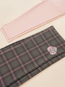 2pcs Disney Marie Cat Pink Long Sleeve Sleepwear Set, Cotton Cartoon Pajamas For Women, Spring/Autumn - Pink - View 4