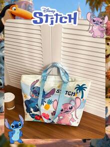 Disney Licensed Official 1 Pc Officially Licensed Stitch Pattern Wacky Shopping Bag Candy Pouch / Coin Purse / Book Bag Mischievous Stitch Large Capacity Tote Bag High-Capacity Foldable Tote Bag Drawstring Shoulder Bag Lightweight Handbag Official Licensed - Multiple Models To Choose FromVerifiable For Lady/Teen Perfect For Valentine's Day/Daily/Shopping/ - DHF52008-sT - View 7