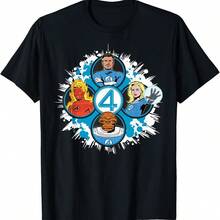 The stic Four First Steps Retro Team Circles T-Shirt - Verde militar - Ver 1