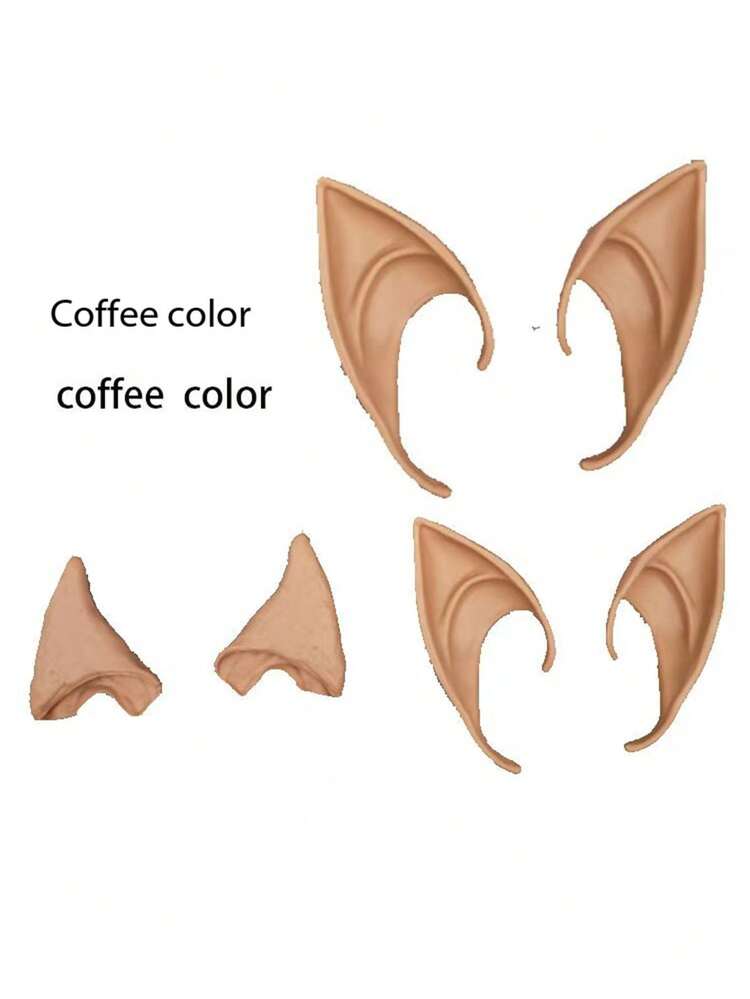 Silikon älvöron, cosplay änglaöronproteser, perfekt för maskeradbaler och fester - Multifärgad - Visa 7