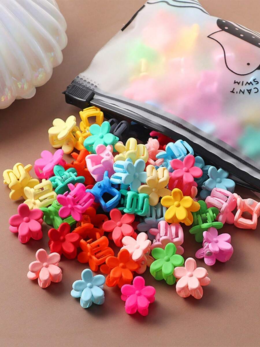 20pcs Women Butterfly, Flower, Star Cute Casual Mini Hair Clips, Suitable For Daily Use