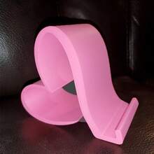 1个心形手机支架，3D打印通用手机和平板电脑支架，多色优雅桌面收纳架，适用于家庭、办公室、派对装饰|情人节、圣诞节、停电、新年和数码爱好者的创意礼物。 - 白色 - 查看 11