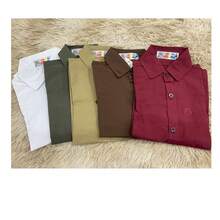 Long-Sleeved Button-Down Dress Shirt For Weddings And Smart Casual Attire. - 卡其色 - 查看 4