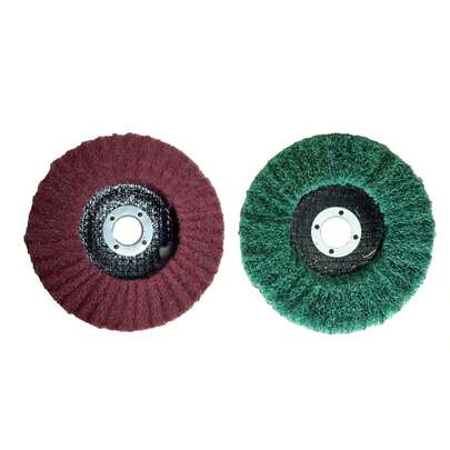 New 4.5-Inch (115*22mm) Vertical Bacter Sandpaper Polishing Wheel, Industrial Type - Suitable For Workshop Personnel To Use For Rust Removal, Wire Drawing And Brightening Of Metals And Stainless Steel