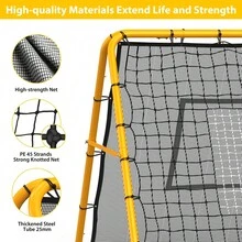 CuisinSmart Soccer Rebounder Net,6x4 FT Adjustable Soccer Rebounder Net,Iron Frame,Heavy Duty Football Training Equipment For Backyard & Field, Rust Resistant, Easy Assembly - Black - View 6