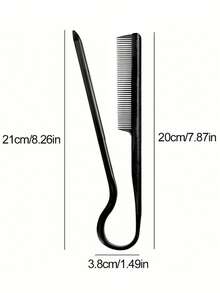 1pc V-Shape Smooth Salon Hair Brush, Women Hair Styling Tool - Multicolor - View 4