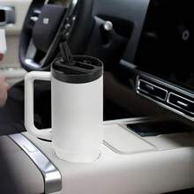 2 nắp đậy có ống hút thay thế tương thích với phụ kiện cốc Cup 40 oz, chống rò rỉ, chống tràn, có thể tái sử dụng, tương thích với phụ kiện cốc 40 oz, màu trắng, đen, be, xanh dương, hồng. - Nhiều màu - Xem 7