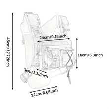 Men's And Women's Hydration Backpack Vest - Heavy Duty Running, Hiking, Cycling Chest Bag With MOLLE System, Compatible With Hydration Bladders (Bladder Not Included), Padded Shoulder Straps And Multiple Compartments, Men's Waist Bag, Belt Bag - 綠色 - 查看 3