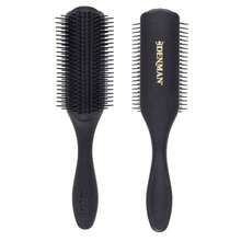 Denman Curly Hair Brush D4 (All Black) 9 Row Styling Brush For Styling, Smoothing Longer Hair And Defining Curls - For Women And Men - Trắng - Xem 1