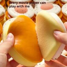 煎蛋吐司造型减压蛋糕逼真食物模型挤压玩具，新款慢回弹减压玩具，舒缓情绪，礼品，节日礼物，生日礼物，完美礼物 - 彩色 - 查看 6