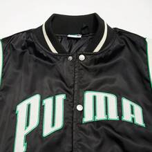 Puma Autumn/Winter Unisex Embroidered Logo Jacket, Couple Sports Quilted Bomber Jacket 62614701