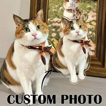 Personalized Photo Keychain, Dog Dad Gift, Customized Acrylic Ornament, Dog Keychain, Pet Photo, Logo Printed Keychain, Family Photo Keychain - Multicolor - View 4