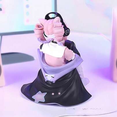 1pc Anime Collectible Display Figurine, Home/Office Decor - Perfect Gift For Anime Fans - Compatible With Anime Photography Backdrop - Cute Pose, Detailed Outfit And Vivid Expression - Handmade Anime-Style Statue