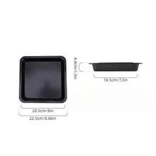 5件套不粘烘焙工具套装，包括圆形/方形蛋糕模具、玛芬模具、烤盘、烤箱烤盘，黑色厨房烘焙炊具套装，烘焙模具及用品 - 黑色 - 查看 14