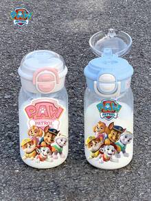 Paw Patrol 汪汪队立大功 17 盎司塑料水瓶，大容量双吸管饮水杯，便携式户外运动水瓶，适用于各种场景，防漏防摔。 - 彩色 - 查看 2