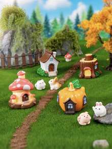 1/3/5 peças Ladrilhos de Grama Artificial Verde Vívido, Ideal para Decoração DIY, Textura Realista e Efeito de Folha Detalhado, Perfeito para Projetos DIY, Presentes de Aniversário, Decorações de Feriados, Jardins de Fadas em Miniatura, Decorações de Natal e Páscoa - multicolorido - Visão 4