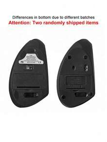 Wireless Mouse, Right-Handed, Dual Mode BT + 2.4G, Ergonomic Side-Grip Vertical Mouse, Silent, USB Receiver, Gaming, Office, Backlit - Black - View 9