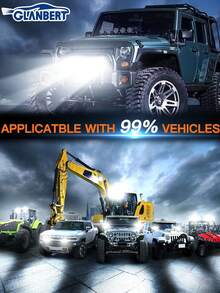 GLANBERT 6-Inch 40 LED Car Light Bar High Brightness Combination White Exterior Light, Automotive LED Combination Light Set, Dual-Head Suitable For Truck, SUV, Motorcycle, ATV - 12-60V - View 10