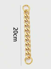 时尚金属链条配饰，适用于腋下包带延长，肩带短链五金升级 - 金色 - 查看 12