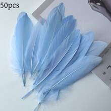 50/100pcs Colorful Goose Feathers, 15-20cm, Soft & Fluffy, High-End Quality, Vibrant Colors, Suitable For Wedding Decor, Photography Props, DIY Crafts, Studio Backdrops, Display Windows And Party Decorations. (Red Feathers) - Multicolor - View 29