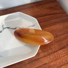 6个/3个/1个 时尚8.5厘米椭圆形大理石纹理醋酸纤维弹簧发夹，流行INS风格，适合女性和女孩 - 彩色 - 查看 10