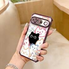 苹果phonecase闪亮黑猫867JPSJQNDDKiPhone11圣诞礼物11Pro新年礼物IPhone17Pro男女朋友14ProMax生日礼物 - 濃い紫 - チェックする 1