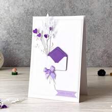 Creative Envelope Cutting Dies, DIY Scrapbooking Album And Embossing Stencil, Greeting Card Making Tool, Card Paper Cutting Crafts ,Gift Card Making Template Die Cuts. - Silver - View 8