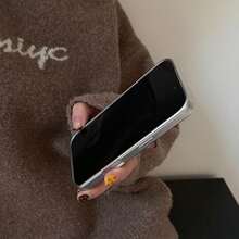 Warm Turmeric Orange Simple Star Design Soft Silicone Phone Case Compatible With Iphone 15, 17 Pro, 17 Pro Max, 14, 17, 16 Pro Max, 13 - Orange - View 5