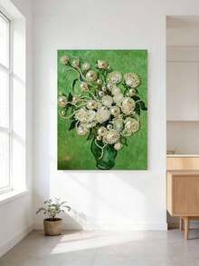 一套DIY手工珍珠画，尺寸30x40厘米/11.81x17.85英寸，花瓶装饰画，创意装饰画，DIY手工镶嵌珍珠画，配有自粘珍珠，适合家居装饰、新房装饰、DIY手工爱好者、闺蜜礼物，无框 - 彩色 - 查看 3