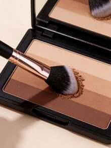 2/1pc Sickle Shaped Contour Brush, Angled Cheek Shadow Brush, Face Makeup Brush For Powder, Blush, Versatile Cosmetic Tool