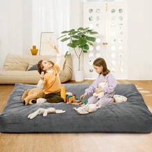 Puf Convertible, puf de puf a colchón para el hogar, Sala de Estar - Gris Claro - Ver 11