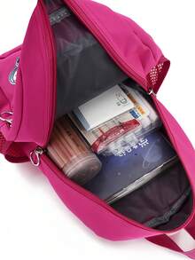 大容量学生背包，时尚可爱ins风背包，多功能大童书包 - 彩色 - 查看 4