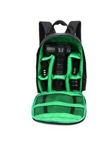 Túi đựng máy ảnh đa năng mới, túi bảo quản máy ảnh chống nước, túi đựng máy ảnh nhẹ unisex, túi đeo vai đôi hình chữ J, phù hợp cho máy ảnh ngoài trời, ba lô dung tích lớn (màu khóa kéo và lớp lót ngẫu nhiên) - Nhiều màu - Xem 10