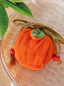 柿子香味香囊挂饰，可挂在后视镜上或用作汽车挂饰，束口袋，迷你钱包，零钱包 - 彩色 - 查看 7