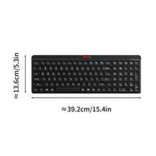Lenovo 2.4G Wireless Keyboard, Business Office Home Use Slim Wireless Keyboard, Multi-Device Compatible, Classic Color Keyboard - Black - View 5
