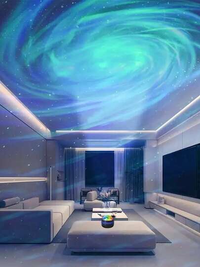 1pc Star, Spiral, Sunlight, Starry Sky Atmosphere Light Type-C Aurora Magic Ball, Colorful Rotating LED Light, USB Crystal Light, Starry Sky Projector, KTV Stage Atmosphere Light Decoration, Suitable For Bedroom, Living Room, Gift, Holiday Decoration