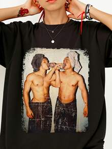 Men T-Shirts - Black - View 1