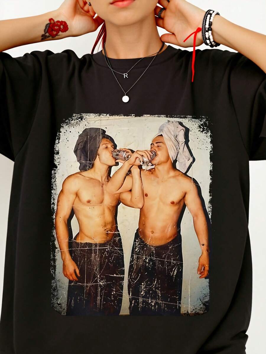 Men T-Shirts - Black - View 1