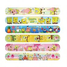 12pcs/Set SpongeBob Cartoon Wristbands, Bubble Rings, Party Supplies, Underwater Theme, Create The Best Holiday Party Atmosphere For Friends - Multicolor - View 5