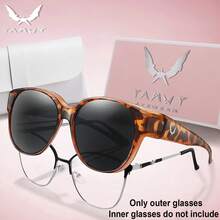1 Pair Fashionable Round Sunglasses, Unisex, Suitable For Daily Wear, Shopping, Festivals, Parties, Travel And Other Occasions - Multicolor - View 11