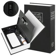 Metal Password Lock Box, Secret Metal Lock Box, Money Saving Coin Bank - Black - View 7