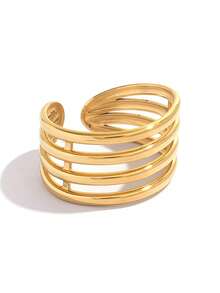 Frminee 2pcs/1pc Cross Thread With Gold Stainless Steel Ring, Exquisite Simple Minimalist Celtic Knot Ring, Adjustable Knuckle Ring Women's Thumb Finger Ring Jewelry Gift For Her Friendship