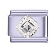 1pc Lavender Series DIY Modular Bracelet, Featuring Butterfly, Shell, Heart, Moon Elements, Rhinestone Design, Urban Casual Style, Essential For Christmas & Halloween, Autumn Tones, Local , Practical & Fashionable, Christmas Style, Charming Design, Stainless Steel Jewelry, Christmas Decor - M293579 M293580 - View 20