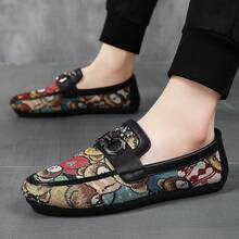 Mocasines de Lona con Suela Suave y Transpirable para Mujeres, Estilo Nuevo de Verano, Zapatos Casuales Planos para Exteriores, Zapatos Versátiles para Estudiantes, Zapatos Preguiçosos de Moda, Cómodos y Antideslizantes - Rojo - Ver 1