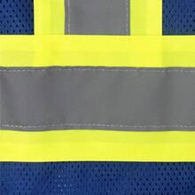 Radians SV22-1 Economy Type O Class 1 Safety Vest Size 2X-Large, Pink Mesh With Contrasting Tape - 1 Each - Blue - View 5