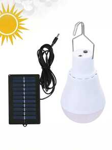 1 Piece Of An External LED Lamp With Solar Panels And Solar Charging Device - Rechargeable, Suitable For Hanging Lamps In Gardens And Camping Areas - white light - View 12