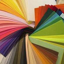 Colorful Felt Set, Sheets For Crafts, Macaron Color Felt Fabric Sheets, 1mm Thick Various Sizes, Multiple Colors Felt Squares DIY Handcraft Sewing Squares Patchwork Nonwoven For Crafts Sewing DIY Patchwork - Multicolor - View 3